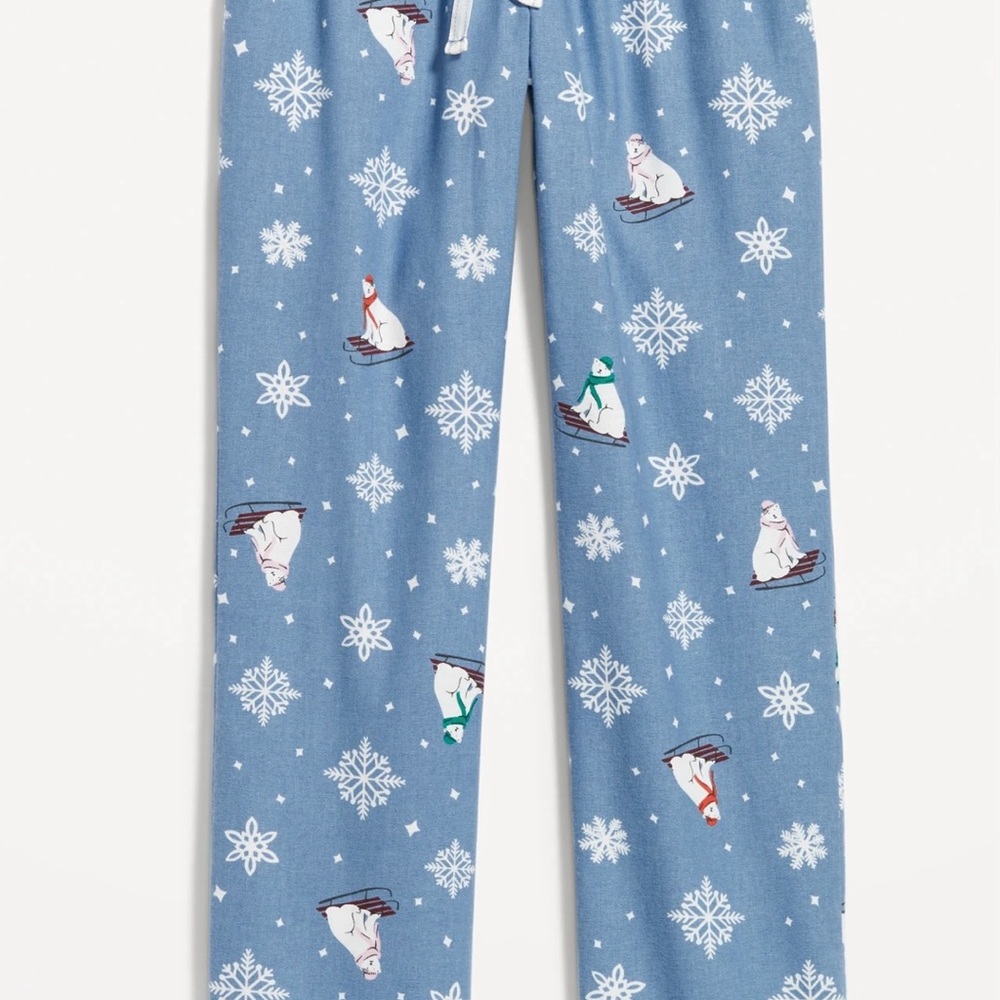 Old Navy Polar Bears Flannel Pajama Pants - Picture 3 of 6